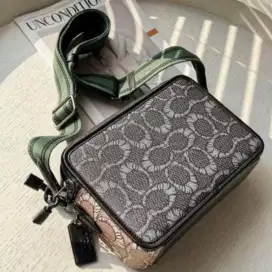 6929 double zipper style Men's crossbody Single shoulder bag