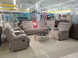sofa set recliner fabric promo