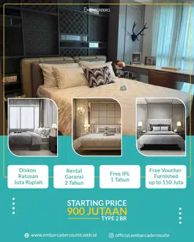 APARTEMEN EMBARCADERO SIAP HUNI DI BINTARO PET FRIENLY