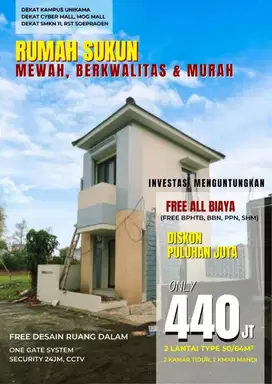 RUMAH MEWAH SUKUN 2 LANTAI KOTA MALANG