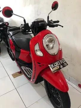 Honda scoopy sporty 2021 merah hitam!!
