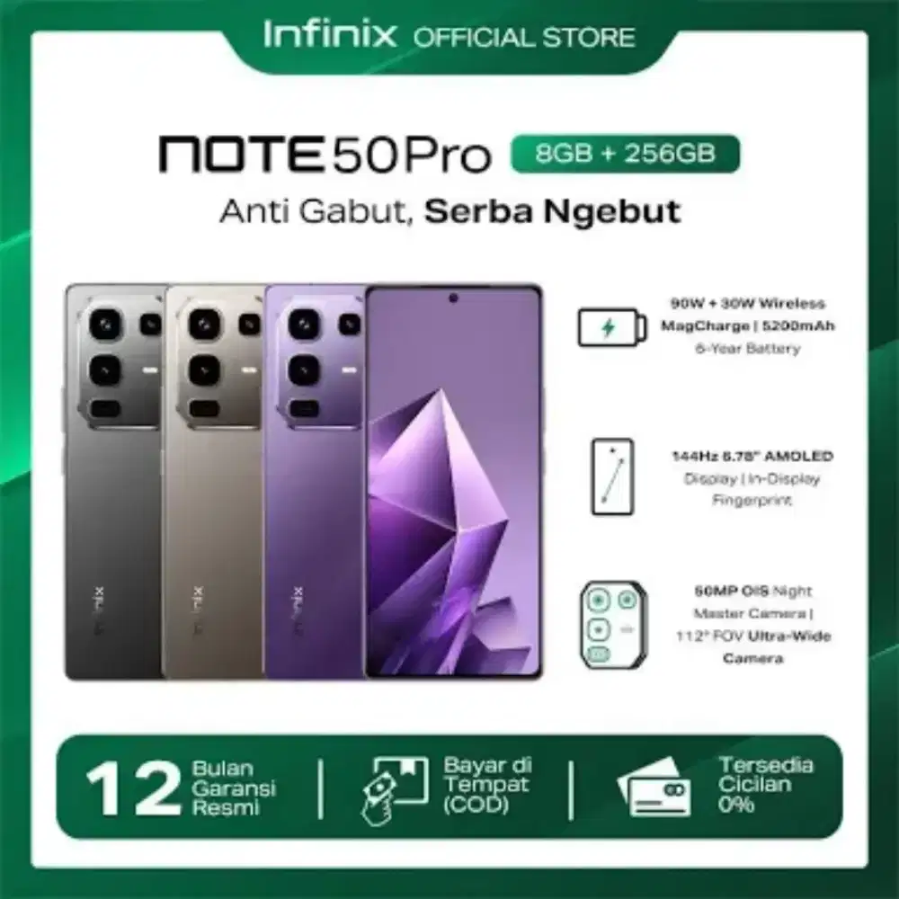 Infinix Note 50 Pro bisa kredit tanpa DP