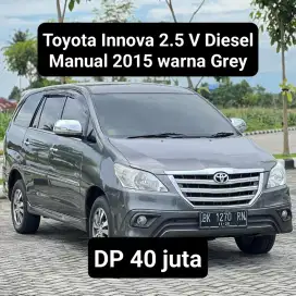 Toyota Innova 2.5 V Diesel Manual 2015 warna Grey