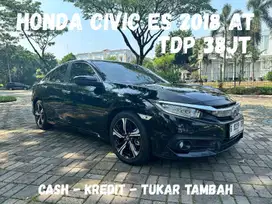 [TDP 38jt gasss] Honda Civic ES 2018 AT Hitam Siap Pakai Siap Gas