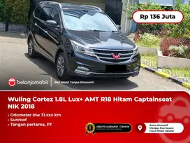 [LOW KM] Wuling Cortez 1.8L Lux+ AMT R18 Hitam Sunroof NIK 2018/2019