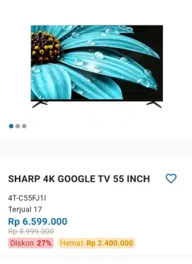LED SHARP 55 inch Google tv promo spesial elektronik city MBK