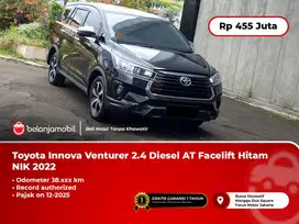 [WARRANTY] Toyota Innova Venturer 2.4 Diesel AT Hitam 2022/2023
