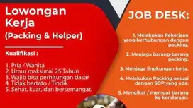 Needs Packings dan helper