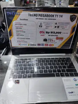 Cicilan Bunga 0% Laptop Tecno Megabook T1 14