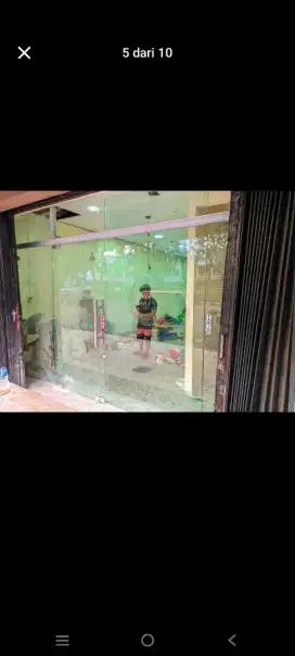 Pintu Kaca Tempered (bekas)