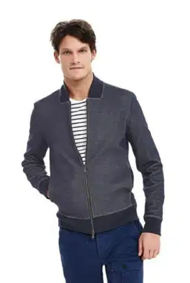 Jaket Bomber Textured Knit Banana Republic japan
