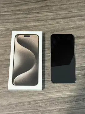 Iphone 15 pro max 512GB Natural Titanium dual nano fisik beacukai