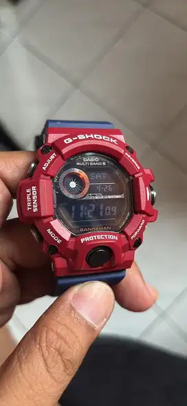 Jam tangan GShock Rangeman Gw9400BJ-1jf custom Capt America