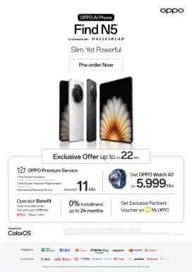 OPPO Cashback up to 3jt