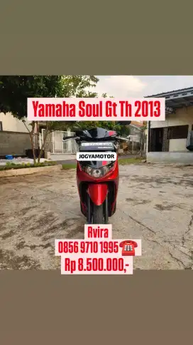 Yamaha soul gt th 2013 plat depok