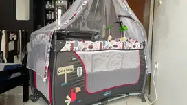 Pliko Box Cute Baby B839XLR Grey Red - Baby Box - Ranjang - Crib