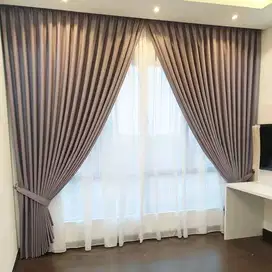 Beli Gorden Blackout Sekat Klinik Hordeng Pintu Gordyn Vitrase