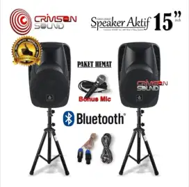 Kredit speaker crimson 15 inci bunga bisa 0% tanpa DP