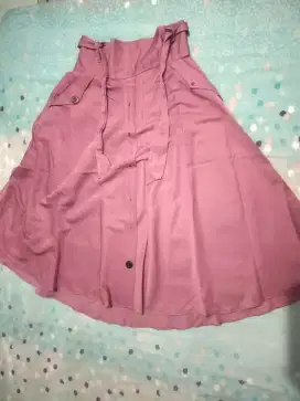 rok lebar pink dusty