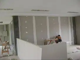 Tukang Pasang Plafon Partisi Jasa Wall Moulding Sekat PVC GRC Gypsum