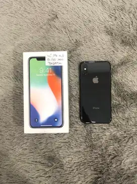 IPhone X 256GB Gray mulus Fullset BH 91% 3Utool 98 Sinyal Permanent