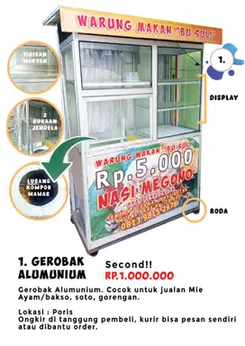 Gerobak Alumunium