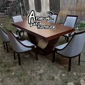 Meja makan minimalis terbaru full kayu jati