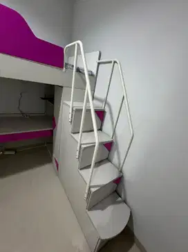Bunk bed tempat tidur tingkat lengkap meja belajar dan lemari Informa