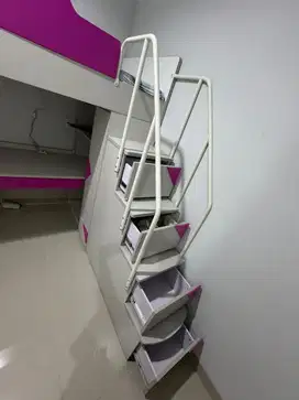 Bunk bed tempat tidur tingkat lengkap meja belajar dan lemari Informa