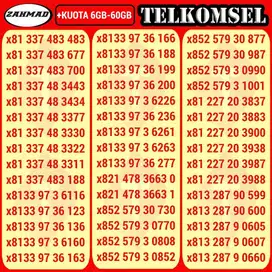 TSEL-A) NOCAN Telkomsel Bonus Kuota kartu perdana nomor cantik simpati
