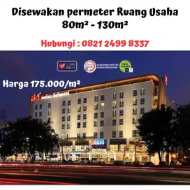 Disewakan permeter Ruang Usaha 80m² - 130m²