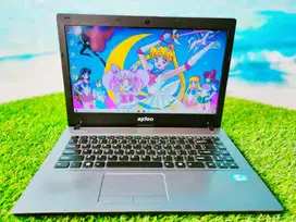 LAPTOP AXIOO NEON i7 8GB SSD128GB & HDD 500GB DESIGN CODING KENCENG