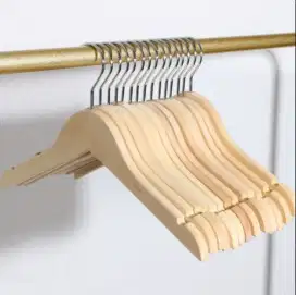 [1 Pcs] Hanger Kayu Dewasa Natural