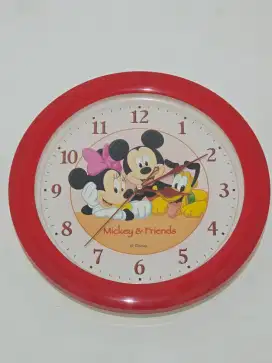Jam Dinding Wall Clock Besar Mickey and Friends Disney Ori