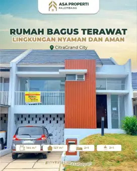 DIJUAL RUMAH BAGUS TERAWAT CLUSTER DEPAN CITRAGRAND CITY PALEMBANG