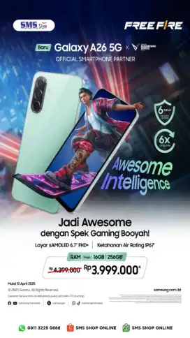 Promo Samsung A26 5G 8/256 Kredit Tanpa Bunga