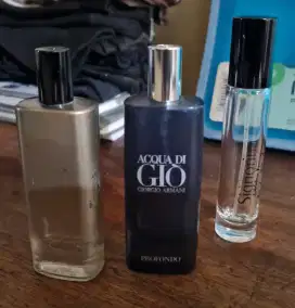 Botol parfum travel size Armani & Ferragamo 100% ORI ada BOX obral!