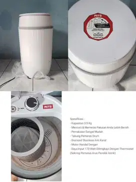 Mesin cuci Mito 3,5kg