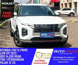 Tdp35JT Hyundai Creta 1.5L Prime IVT AT 2023 putih metalik Low Km