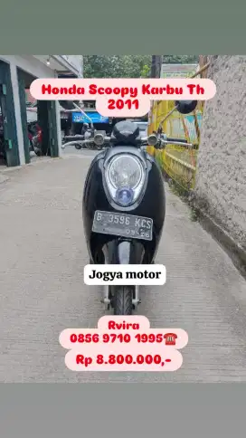 Honda scoopy karbu th 2011 plat bekasi