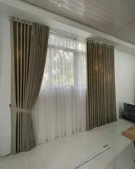 Termewah Gorden Blackout Sekat Klinik Hordeng Pintu Gordyn Vitrase