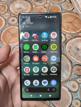 Google Pixel 6a Warna Hijau Mulus Normal No Minus Sinyal Permanen