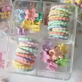 Paket Ikat rambut dan jepit anak