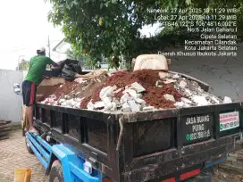Jasa buang puing dan pengurugan