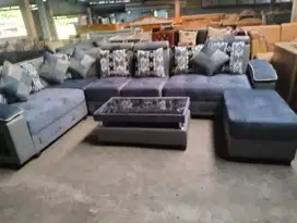 Sofa engkel dua abu