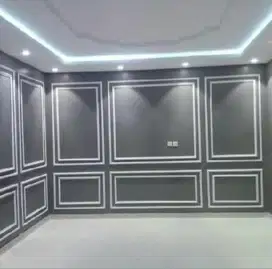 Wall Moulding Sekat Plafon Partisi PVC GRC Gypsum Jasa Tukang Pasang