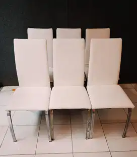 KURSI MAKAN MEWAH WARNA PUTIHAZx