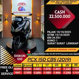 PCX 150 CBS TH.2019, PAJAK IDUP.