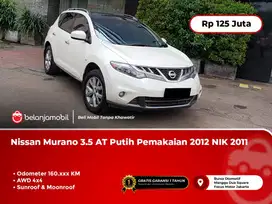 [ AWD 4x4 ] Nissan Murano 3.5 AWD 4x4 AT Putih Pemakaian 2012 NIK 2011