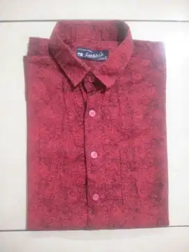 Kemeja Batik Merah Size M